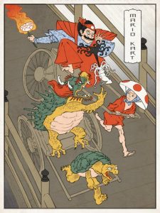 Mario Kart en Ukiyo-e