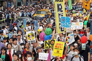 protesta en Japón