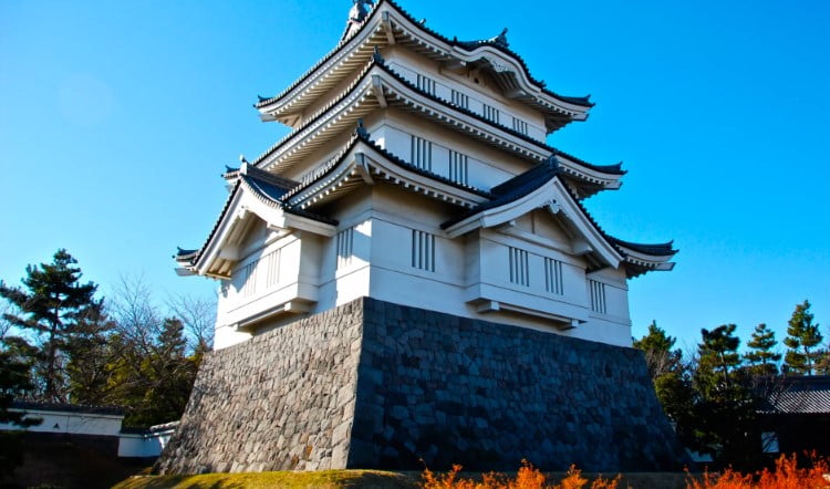 castillo de oshi en Japón