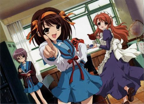 vida estudiantil en el anime suzumiya haruhi no yuutsu