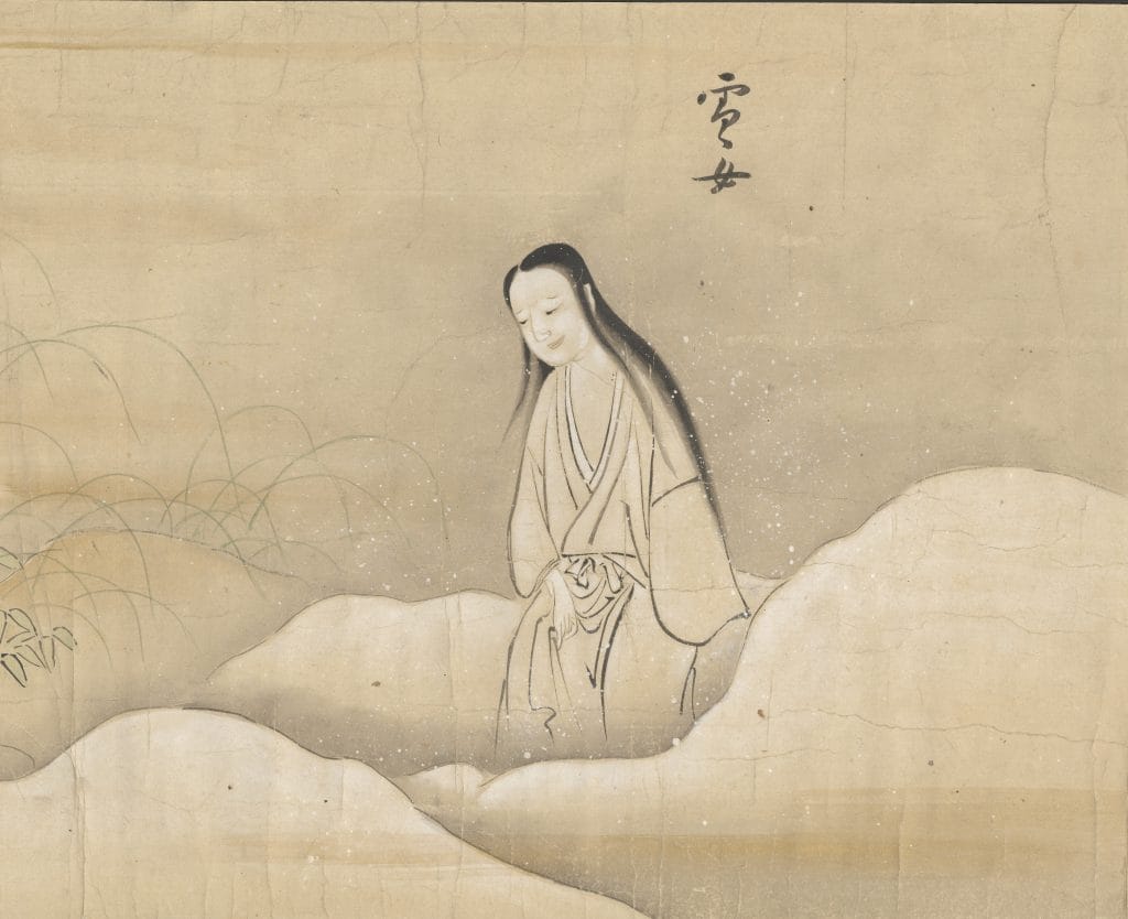 Imagen del yokai Yuki-onna

By Brigham Young University - https://archive.org/details/bakemonozukushie00, CC BY-SA 4.0, https://commons.wikimedia.org/w/index.php?curid=74833252